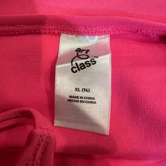 ART CLASS GIRLS HOT PINK ONE PIECE SWIM SUIT XL 14 - Picture 5 of 6